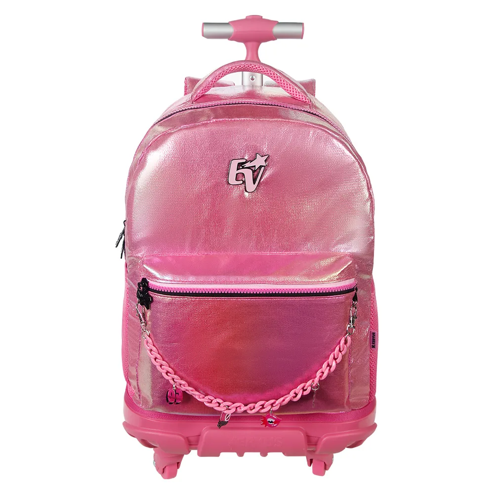 Mochila de Rodinhas 4 Rodas com Alças Escolar 17 Emilly Vick Tween