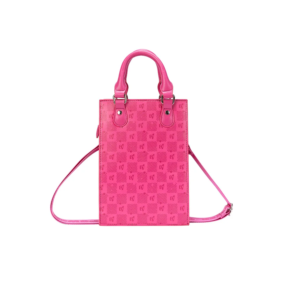Bolsa Lateral Monograma Rosa Emilly Vick