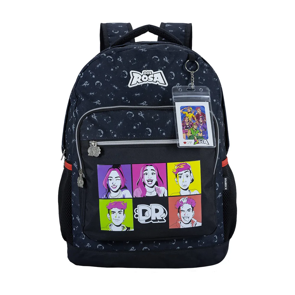 Mochila Escolar Juvenil Dos Rosa