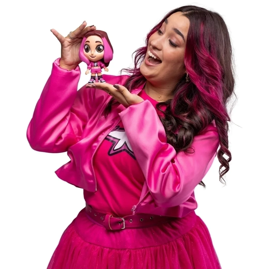 Boneco de Vinil Articulado 15 cm Multiverso Rosa