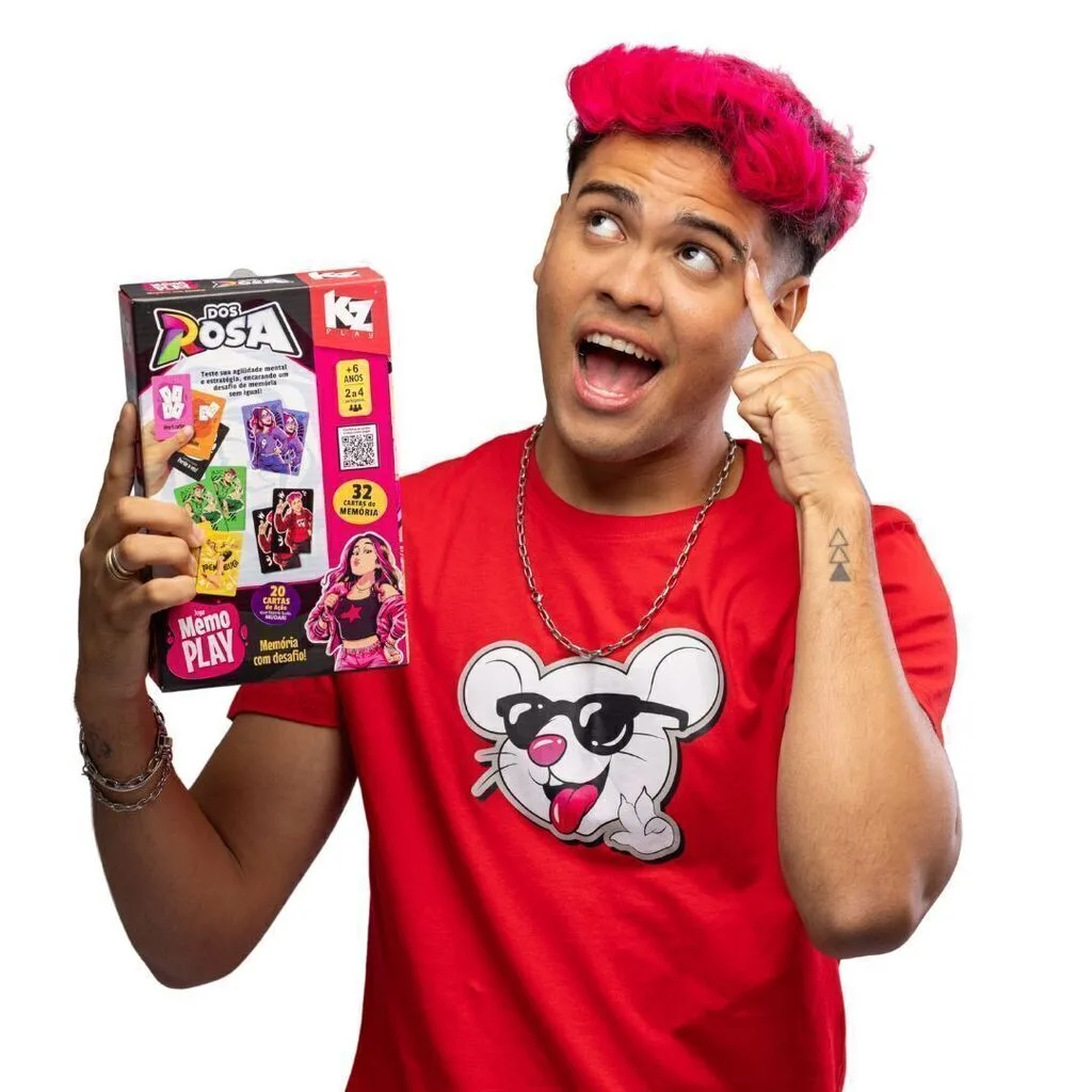 Jogo da Memória Memo Play Multiverso Rosa