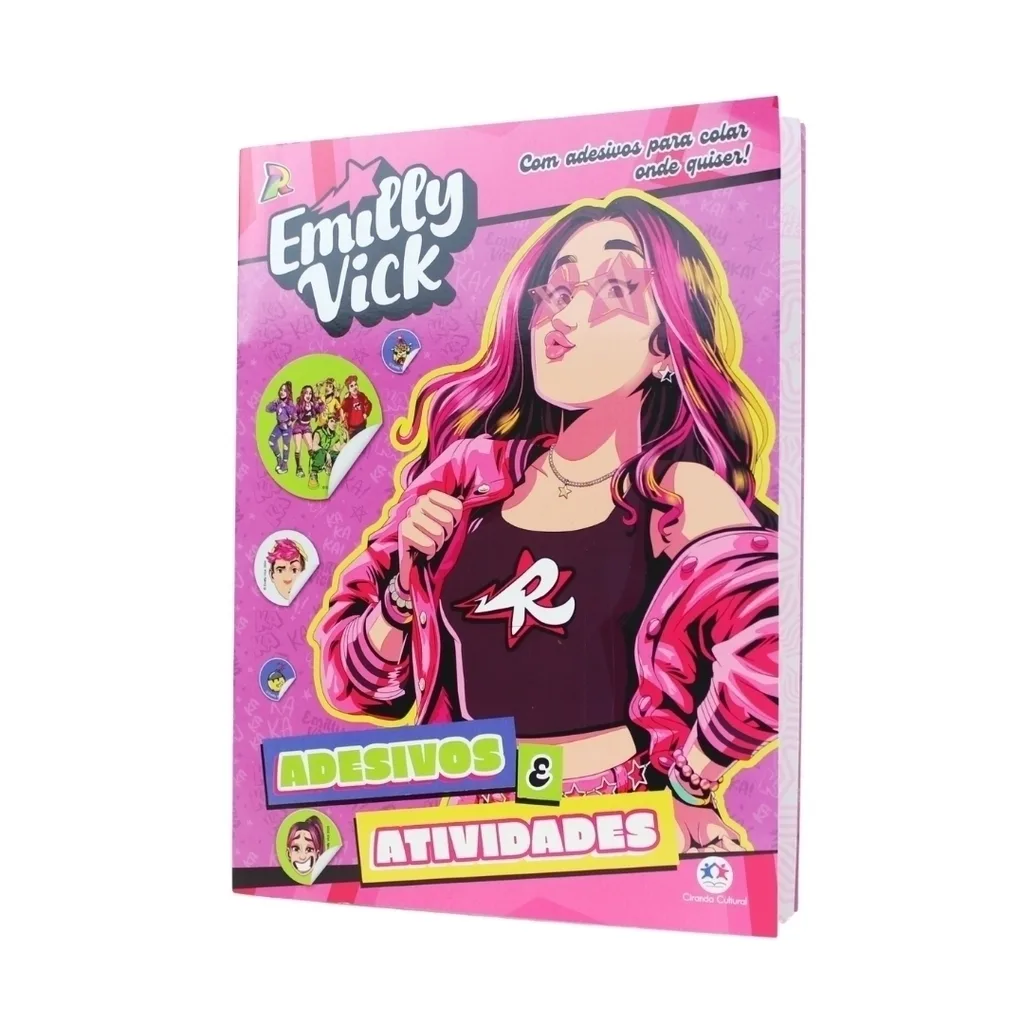 Livro de Atividades e Adesivos Emilly Vick
